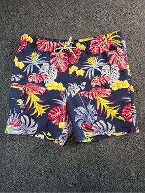 Tommy Bahama Swim Trunks Mens S Multicolor Floral Board Shorts Lined Tropical